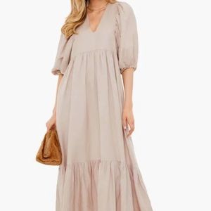 Hunter Bell Beige Linen Dress (XS). Only worn a handful of times